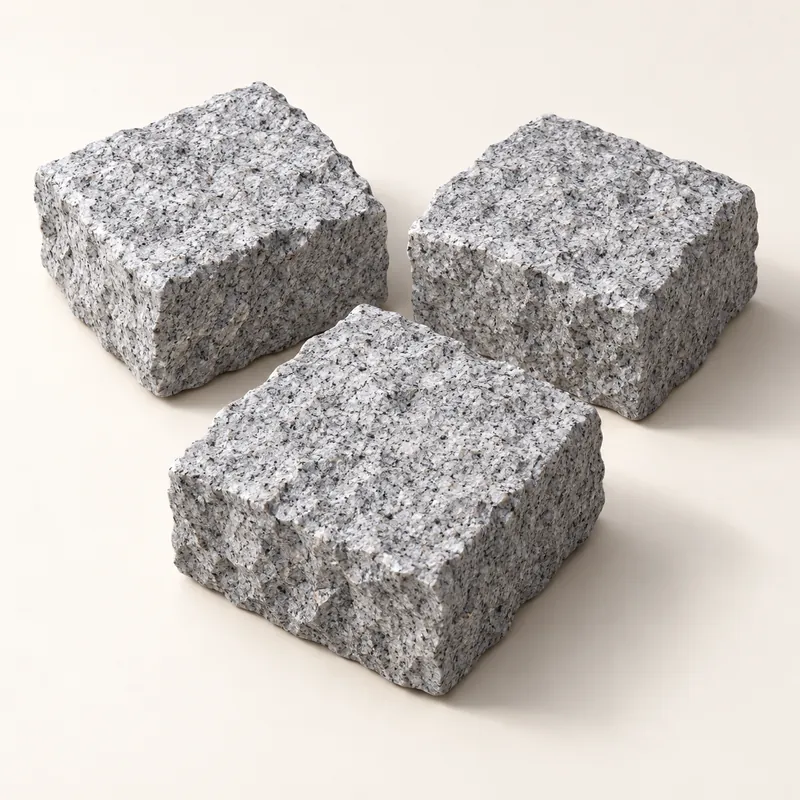Колотая брусчатка из гранита G633 «Padang Grey»