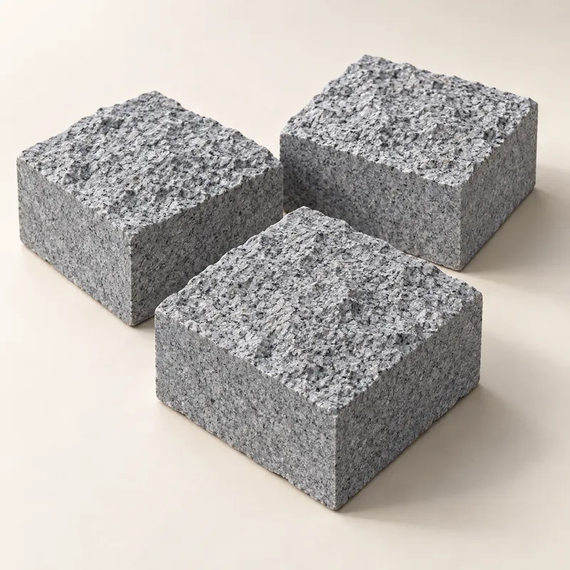 Пилено-колотая брусчатка из гранита G341 «Qixia Grey»