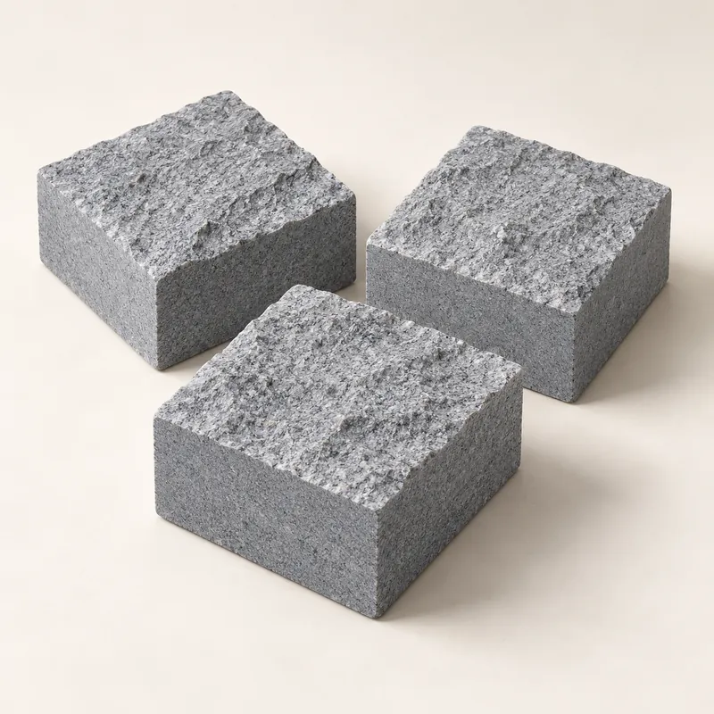 Пилено-колотая брусчатка из гранита G640 «G640 Grey»